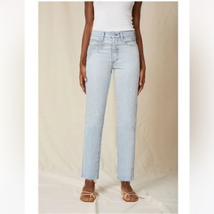 AMO denim Loverboy Cloudy size 26 NWT